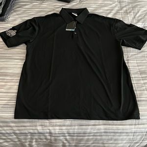 Nike Golf Dri-Fit Navy Blue Polo shirt with ESPN Football BCS embroidered logo